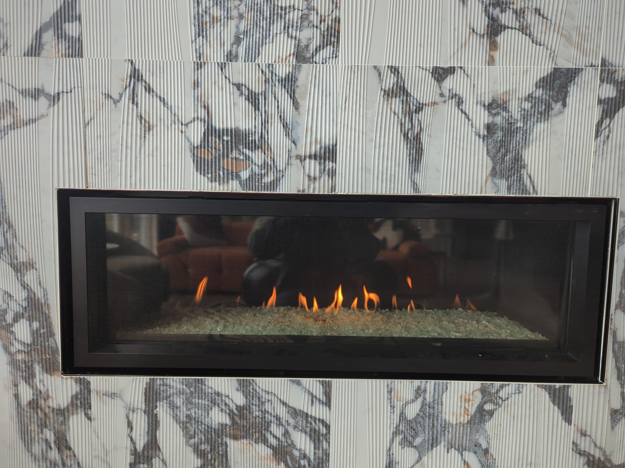 Linear Direct Vent Fireplace in Asheville North Carolina