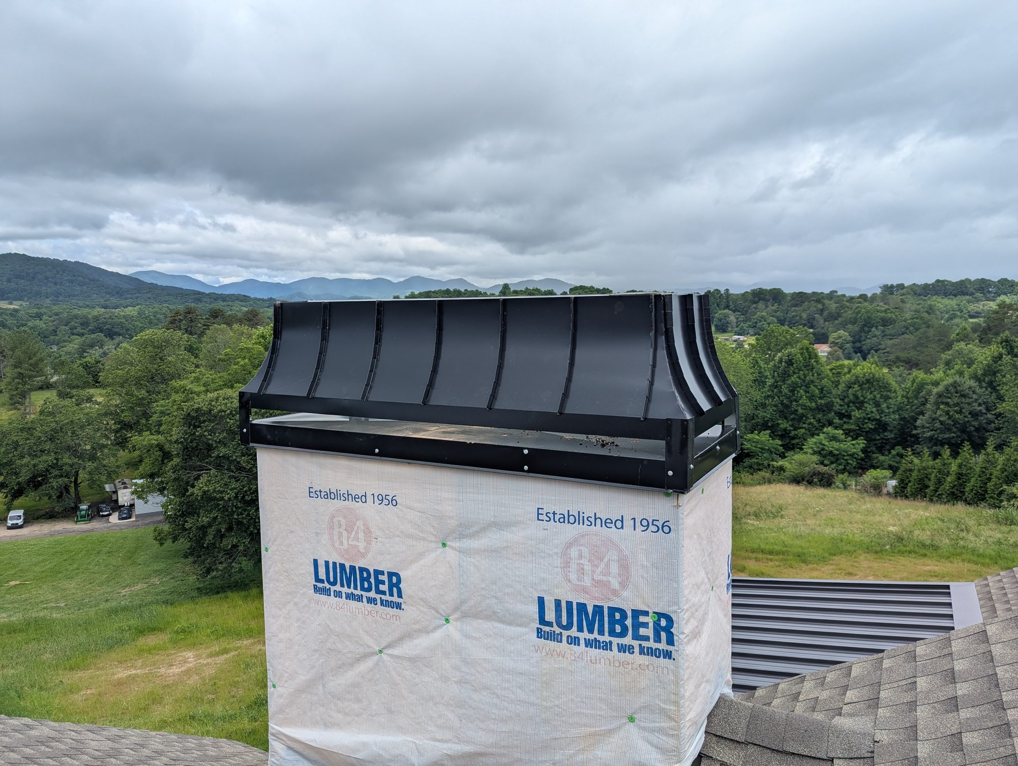 Chimney Chase Cap Premium in Black Mountain North Carolina